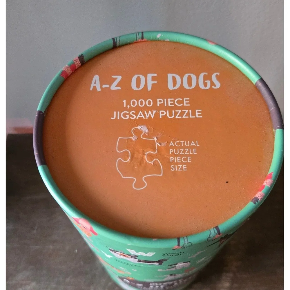 Professor Puzzle A-Z of Dogs 1000‎ Piece Jigsaw Puzzle and Poster